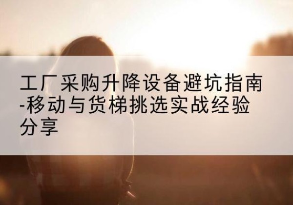 凉州移动式升降机怎么选-工厂采购升降设备避坑指南-移动与货梯挑选实战经验分享